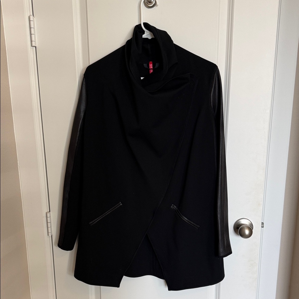 SPANX Women’s Ponte Drape Black Cape - Size XS